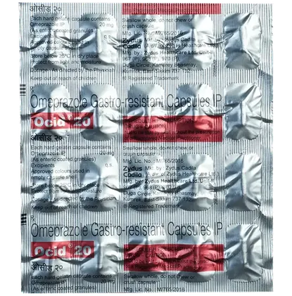 ocid 20mg capsule 20's